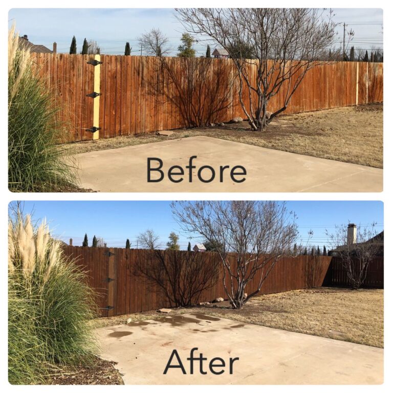 wood fencing services before